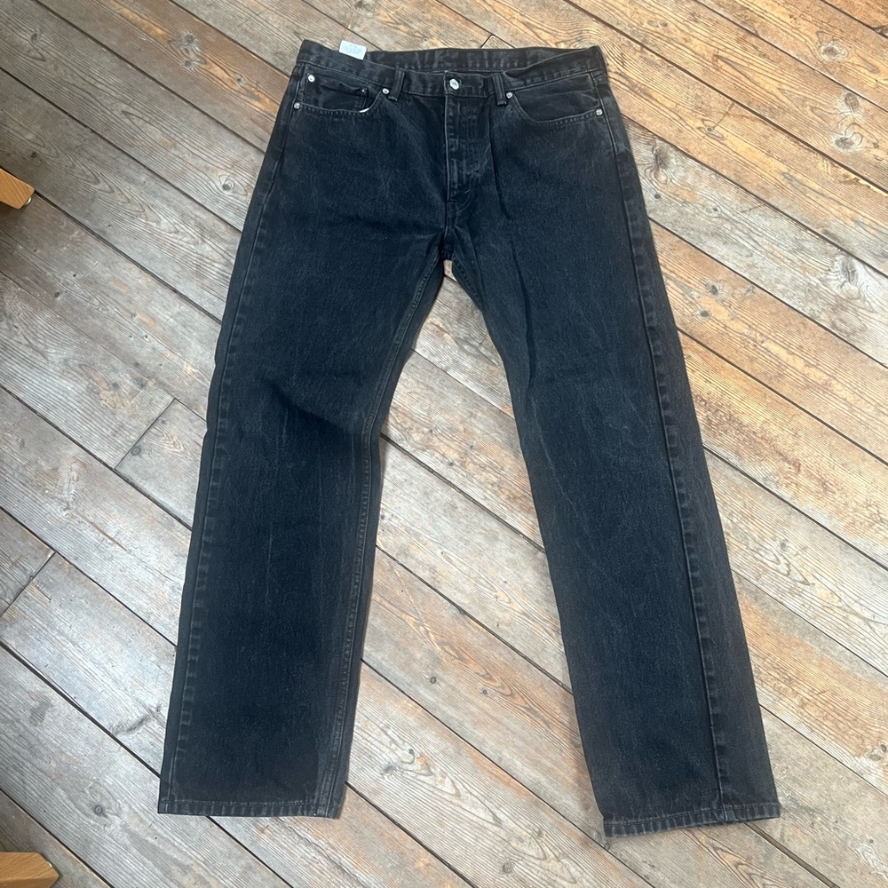 Vintage Men’s Levi’s Denim - 505 Washed Black - 38x34